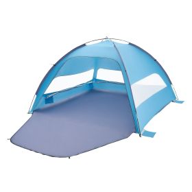 Beach Tent Sun Shelter for 6 Person, UPF 50+ Protection, Portable Sun Shade Canopy with Carrying Bag & Sand Pockets (Default: Default)